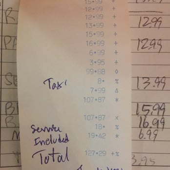 BKK Thai Kitchen - Our bill including 18% tips charged on top of the taxed total - Thai Near Me - Carlsbad, California BKK Thai Kitchen - Our bill including 18% tips charged on top of the taxed total - Thai Near Me - Carlsbad, California