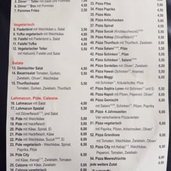 City - Pizza & Kebap - Menu