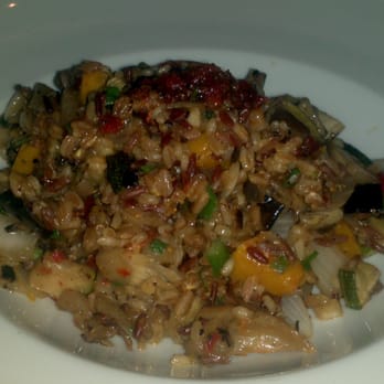 Backstreet Cafe - Mixed roasted vegetables with whole grains - New American Near Me - Houston, Texas Backstreet Cafe - Mixed roasted vegetables with whole grains - New American Near Me - Houston, Texas