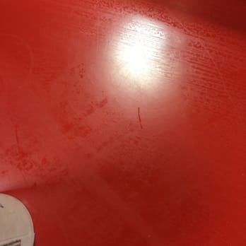 KFC - Sticky counters that show wipe streaks. - Fast Food Near Me - Streetsboro, Ohio