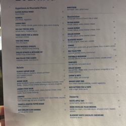 Menu as of 2/18/2025