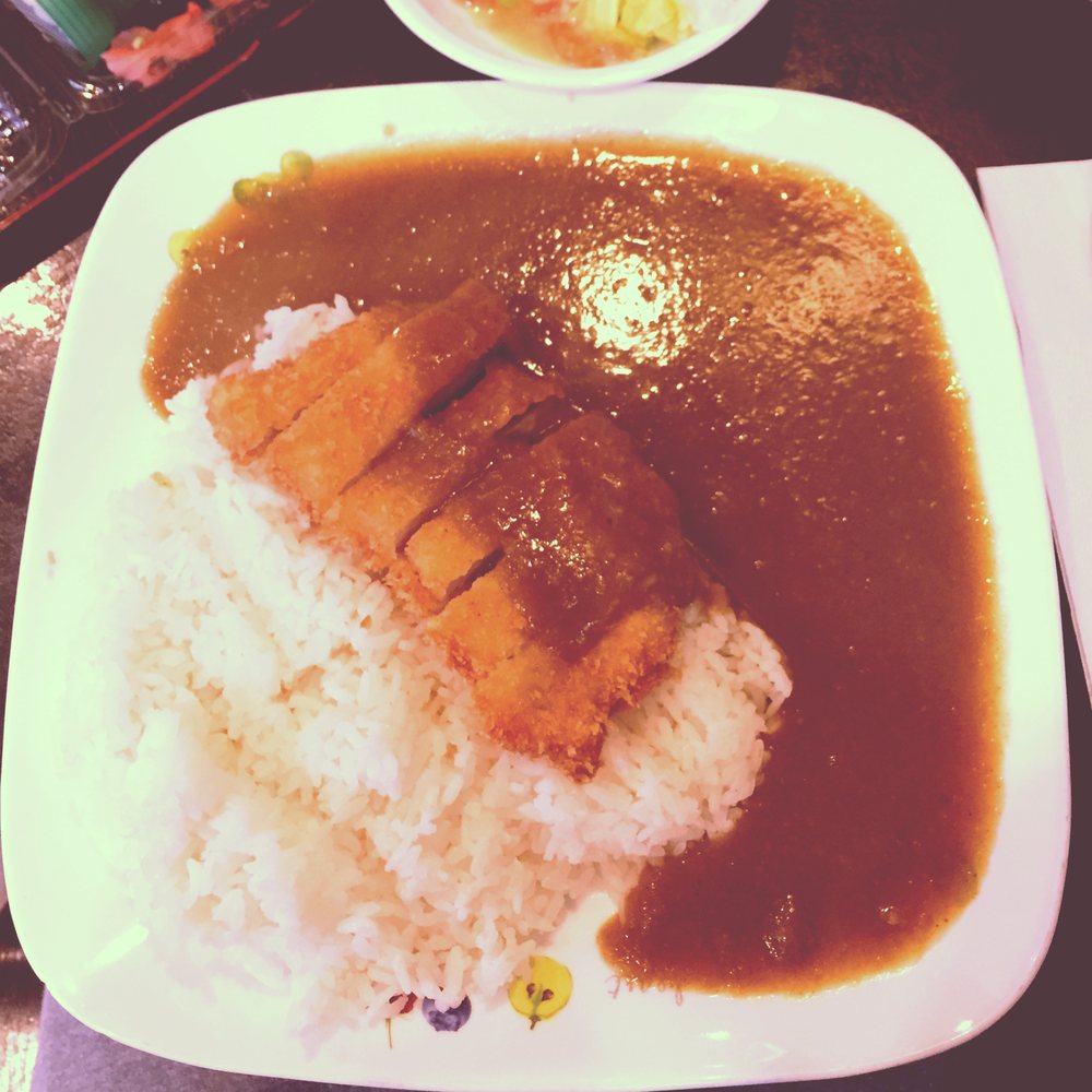 Chaya - Classic Katsu Curry - breaded pork cutlet served with a Japanese style curry sauce.  Comes with Salad on the side. - Ramen Near Me - Banff, Alberta