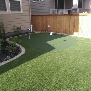 InspireScapes - Backyard putting Green - Artificial Turf Near Me InspireScapes - Backyard putting Green - Artificial Turf Near Me