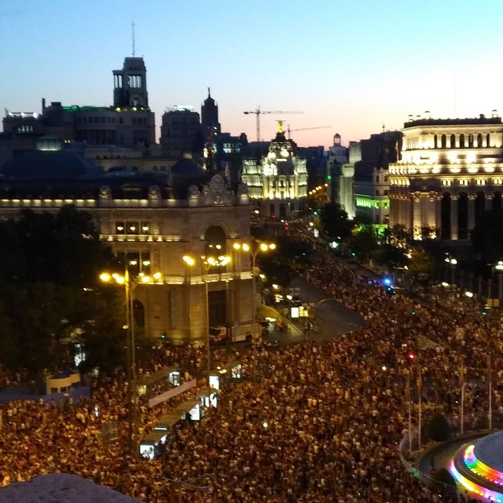 Palacio de Cibeles - View from the terrace of the restaurant - Gastropubs Near Me - Madrid, M