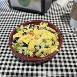 The Green Light Cafe - Vegetarian omelette scrambler