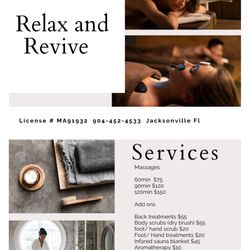 Relax and Revive - Services