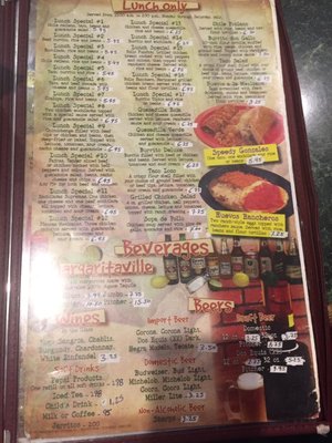 Menu photo 1 San Jose Mexican Restaurant Columbia, SC Menu photo 1 San Jose Mexican Restaurant Columbia, SC