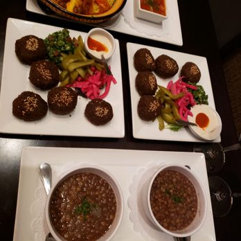 Baboush - Lentils, Falafel and Rice Vegetable plate. Gluten Free, Vegan and Dairy Free - Moroccan Near Me - Dallas, Texas