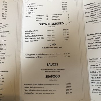 Pbody's - Menu - Burgers Near Me - Clarksville, Tennessee