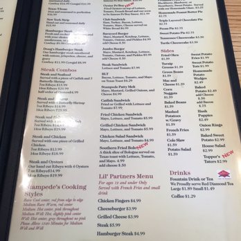 Stampede Steakhouse - Menu p 1 - Steakhouses Near Me - Talladega, Alabama