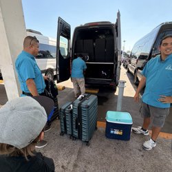 Vallarta Transfers And Incentives - All the nice workers with the Caribbean blue work shirts