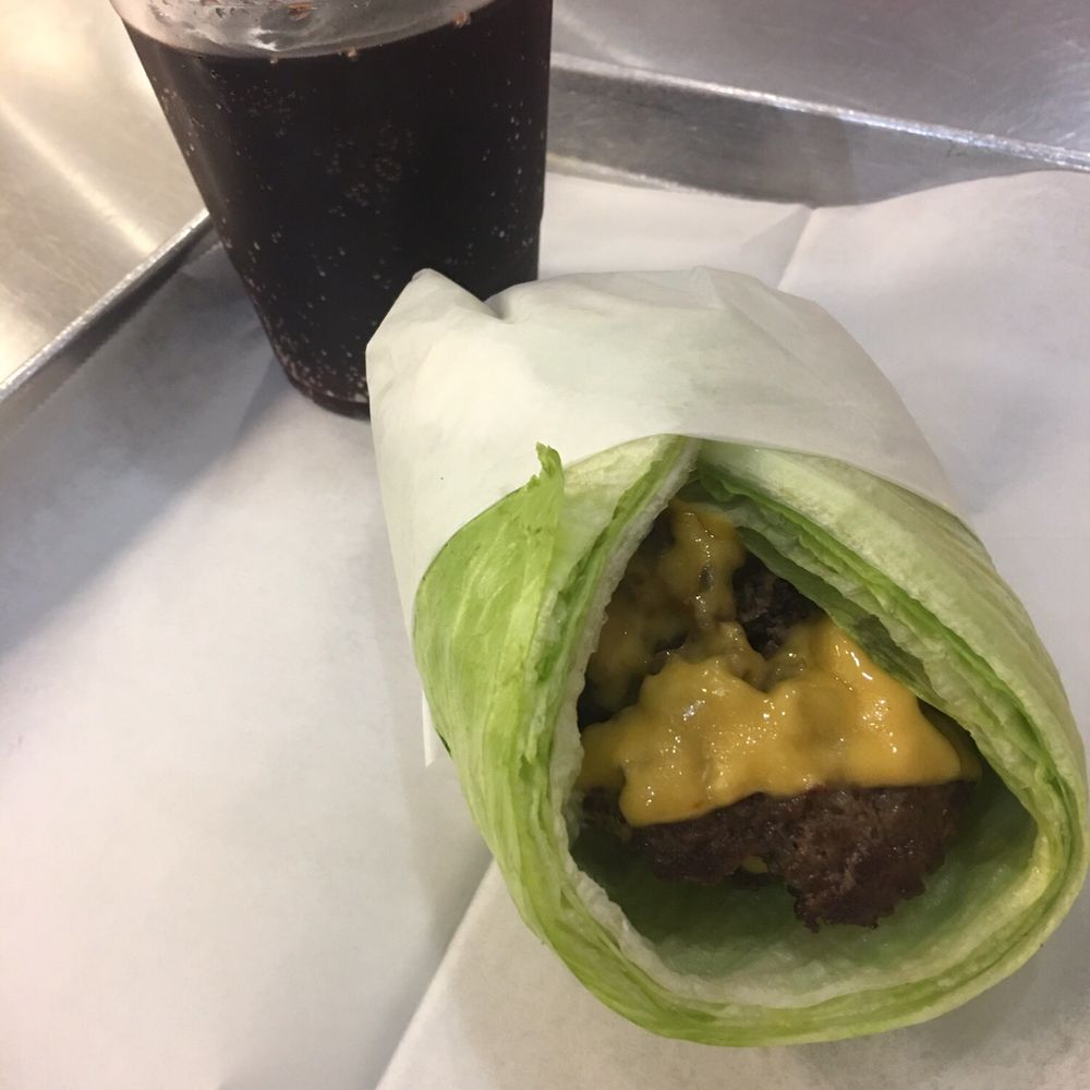 Burger 7 - B7 burger with a lettuce wrap! - Burgers Near Me - Falls Church, Virginia