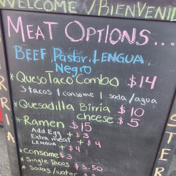 Birria Master - Menu - Tacos Near Me - Pasadena, California