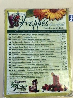 Menu photo 2 Govinda's Veggie Garden San Juan, PR Menu photo 2 Govinda's Veggie Garden San Juan, PR