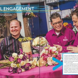 Hinsdale Flower Shop & Flower Delivery - Our designers, Bob and Dave, were recently featured in Floral Management for their wedding consultaions and bridal flowers.