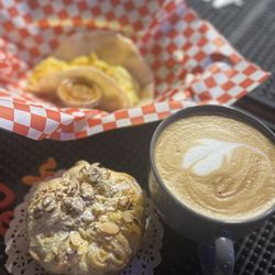 Vinyl Brews - Almond Croissant, Breakfast Tacos