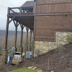 Johnson City Generators - Installing a Generac generator on the side of a mountain in Butler Tn