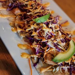 The Cave - Salmon tacos