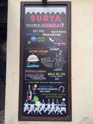Menu photo 2 Surya Madrid, M