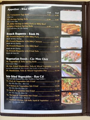 Menu photo 2 Tasty Pho Vista, CA
