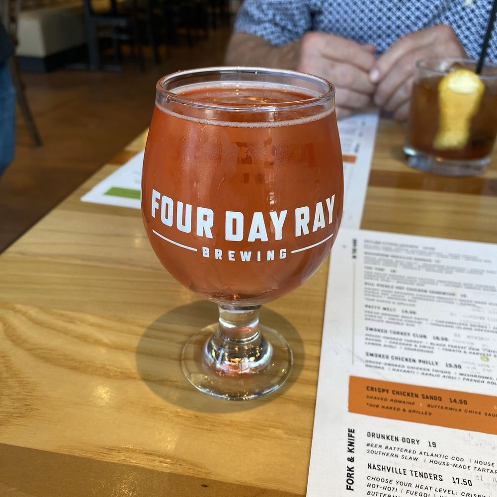 Four Day Ray Brewing - Hot pink-strawberry rhubarb jalapeno blonde - Breweries Near Me - Fishers, Indiana Four Day Ray Brewing - Hot pink-strawberry rhubarb jalapeno blonde - Breweries Near Me - Fishers, Indiana