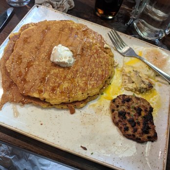 First Watch - Pumpkin pancakes, eggs, chicken sausage - Breakfast & Brunch Near Me - Durham, North Carolina