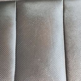 After: car seat upholstery fixed! After: car seat upholstery fixed!