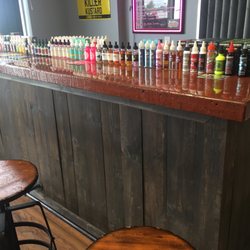 Lots of flavors at the juice bar.