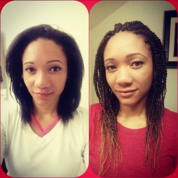 Genuine African Braiding - This is my before and after with Genuine African Hair Braiding. Very satisfied and definitely will return. - Hair Salons Near Me - Littleton, Colorado