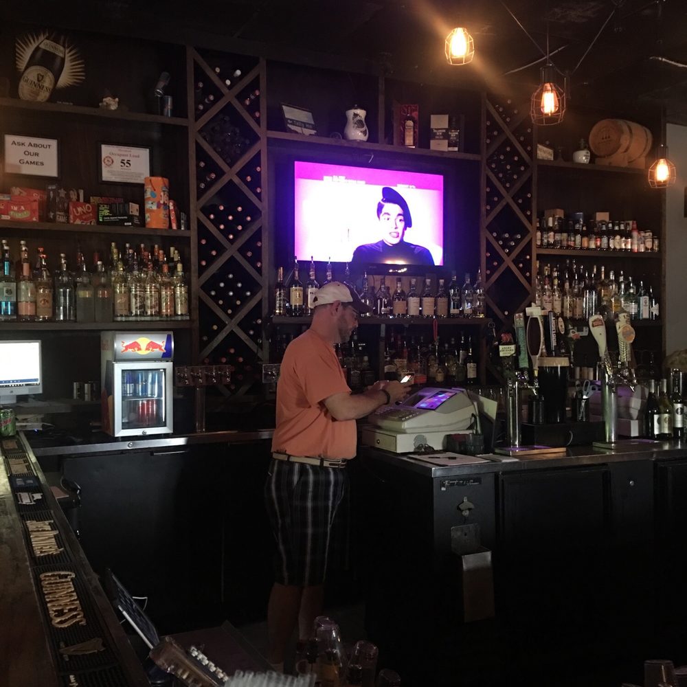 a man at the bar