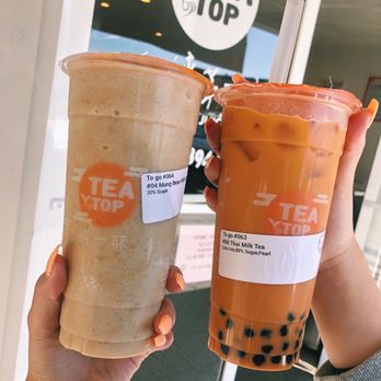 TeaTop - Mung Bean Slushy, Thai Tea with Boba - Bubble Tea Near Me - Newark, California TeaTop - Mung Bean Slushy, Thai Tea with Boba - Bubble Tea Near Me - Newark, California