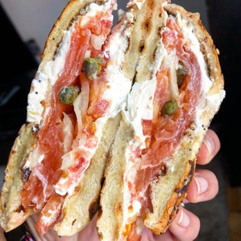 Cafe Panino Mucho Giusto - $10 salmon Salmon Special - Bagels Near Me - New York, New York Cafe Panino Mucho Giusto - $10 salmon Salmon Special - Bagels Near Me - New York, New York