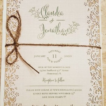 Calligraphy by Elaine - Wedding Invitation for a Ranch event 2020. - Calligraphy Near Me Calligraphy by Elaine - Wedding Invitation for a Ranch event 2020. - Calligraphy Near Me