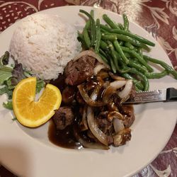 Bridgewater Inn Japanese Steakhouse and Tavern - Smothered Steak Tips