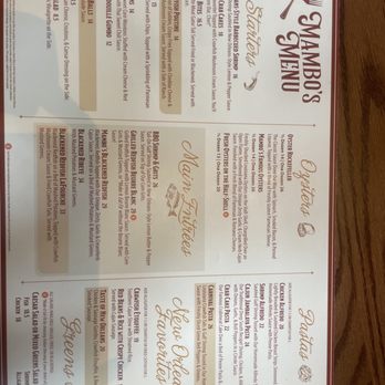 Mambo’s - Menu - Cajun/Creole Near Me - New Orleans, Louisiana Mambo’s - Menu - Cajun/Creole Near Me - New Orleans, Louisiana