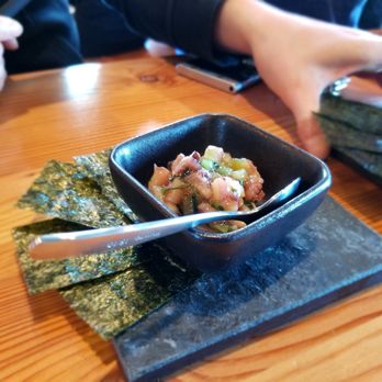 KINTON RAMEN COMMERCE GATE - Takowasabi (Taco wasabi) $3.9: Marinated octopus, wasabi stem, seaweed - Ramen Near Me - Markham, Ontario KINTON RAMEN COMMERCE GATE - Takowasabi (Taco wasabi) $3.9: Marinated octopus, wasabi stem, seaweed - Ramen Near Me - Markham, Ontario