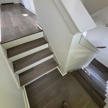 Custom View Remodeling - Hardwood Stair treads & Risers - General Contractors Near Me
