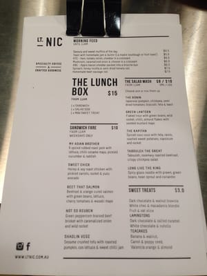Menu photo 2 Lt. Nic Melbourne, VIC