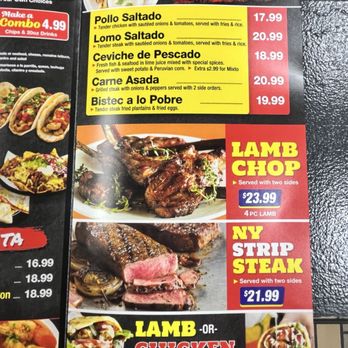 Peruvian charcoal chicken & grill - Menu - Mexican Near Me - Clinton, Maryland Peruvian charcoal chicken & grill - Menu - Mexican Near Me - Clinton, Maryland