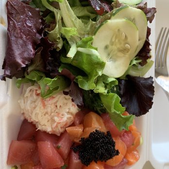 Poke District - Half and half order - Seafood Near Me - Orange, California Poke District - Half and half order - Seafood Near Me - Orange, California