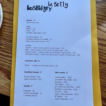 la Betty - Menu - Wine Bars Near Me - Washington, DC, District of Columbia la Betty - Menu - Wine Bars Near Me - Washington, DC, District of Columbia