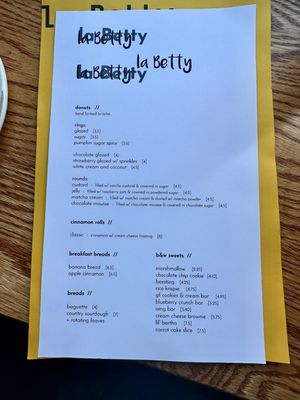 Menu photo 4 la Betty Washington, DC, DC Menu photo 4 la Betty Washington, DC, DC