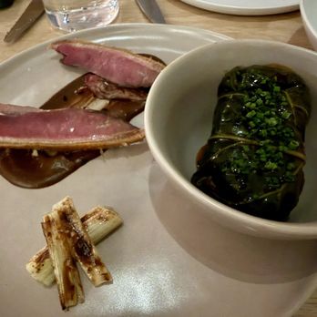 Tomat - Duck breast. Tasted oddly old and dry. - New American Near Me - Los Angeles, California Tomat - Duck breast. Tasted oddly old and dry. - New American Near Me - Los Angeles, California
