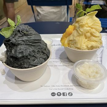 Oakobing - Black sesame and mango - Shaved Ice Near Me - Los Angeles, California Oakobing - Black sesame and mango - Shaved Ice Near Me - Los Angeles, California