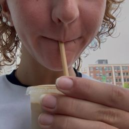 Iced oat latte live reaction Iced oat latte live reaction