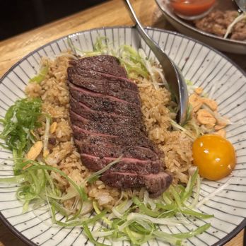 Khao Tiew - Khao Pad Mun Nuer with Soy Cured Egg Yolk - short rib fried rice - Thai Near Me - San Francisco, California