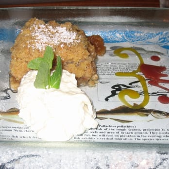 McDonagh's - Apple dessert with whipped cream - Fish & Chips Near Me - Galway, G McDonagh's - Apple dessert with whipped cream - Fish & Chips Near Me - Galway, G