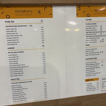 Mirakuru - Menu - Coffee & Tea Near Me - Garden Grove, California Mirakuru - Menu - Coffee & Tea Near Me - Garden Grove, California