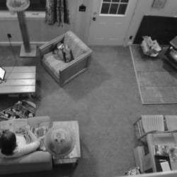 Gunflint Pines Resort and Campground - View from the loft-looking down on the livingroom