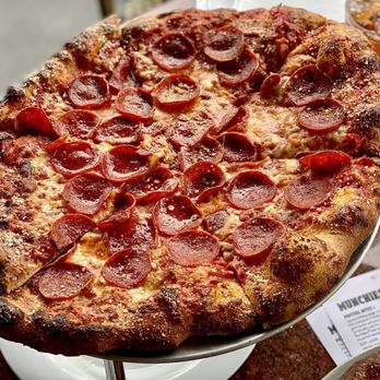 Mellow Mushroom Short Pump - a pepperoni pizza - Pizza Near Me - Henrico, Virginia